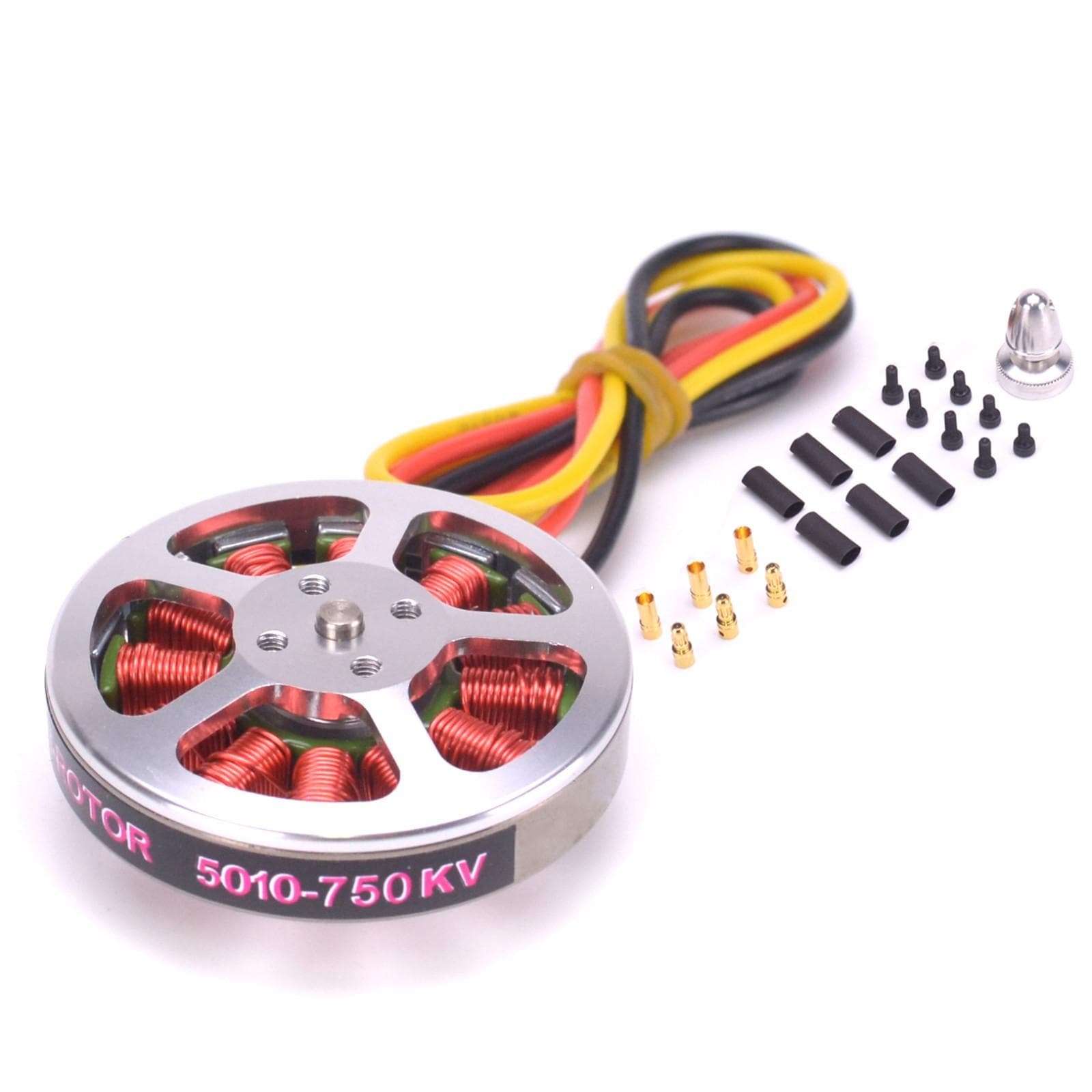4PCS 5010 750KV High Torque Brushless Motors For ZD550 ZD850 MultiCopter QuadCopter Multi-axis 750KV 1PCS black