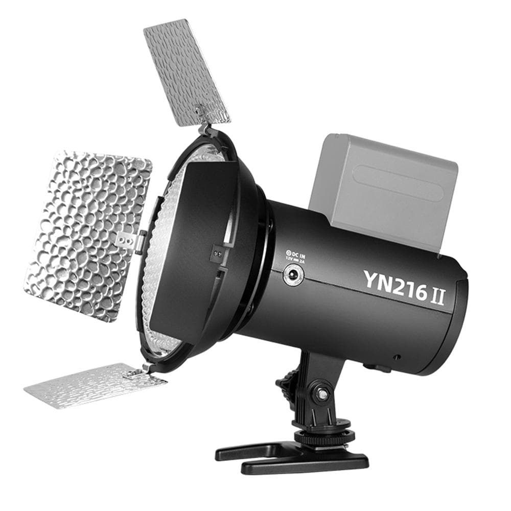 YONGNUO YN216II Bi-Color LED Video Light 24W High Power Photography Light 2700K-9900K Dimmable black