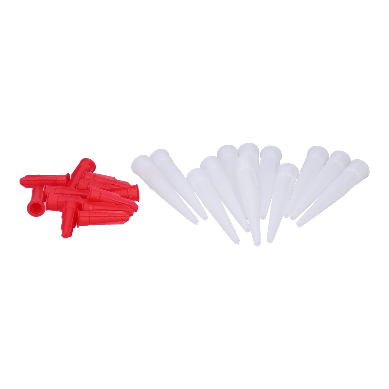 12Pcs Caulking Nozzles ABS Gluing Tips Replacement with Cap Sealant Glue Accessories