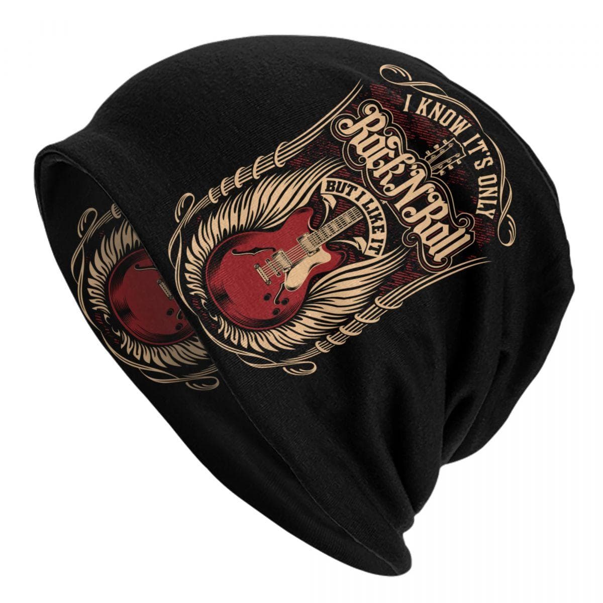 Rock Star Skull Rock N Roll Skullies Beanies Caps Unisex Winter Warm Knit Hat Hip Hop Adult Heavy Metal Punk Music Bonnet Hats Beanies Hat