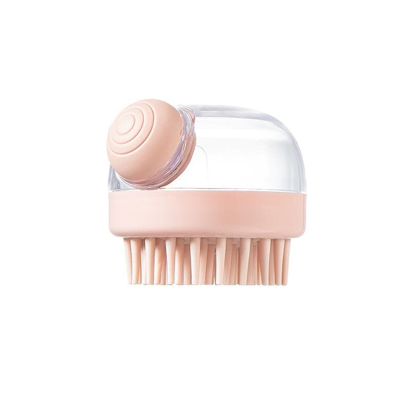 Head Scalp Massage Brush Silicone Shampoo Brush Hair Washing Comb Brush Scalp Massager Brush pink
