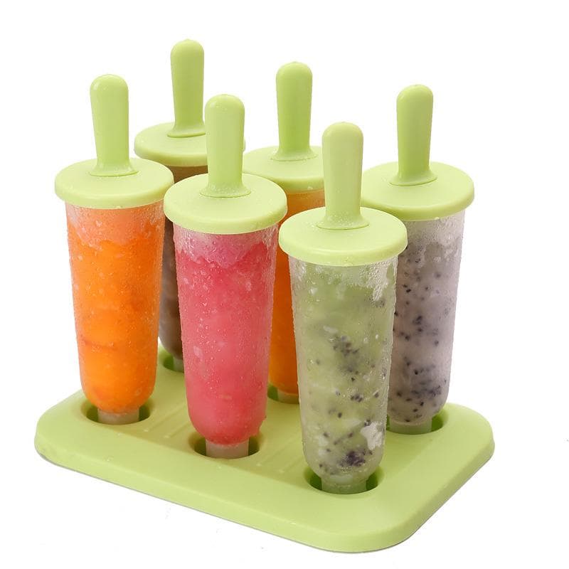 DIY Dessert Handmade Frozen Sticks Kitchen Supplies Tray Lolly Maker High Quality Popsicle Mold Set Eco-friendly Ice Cube DIY Ice Cream green