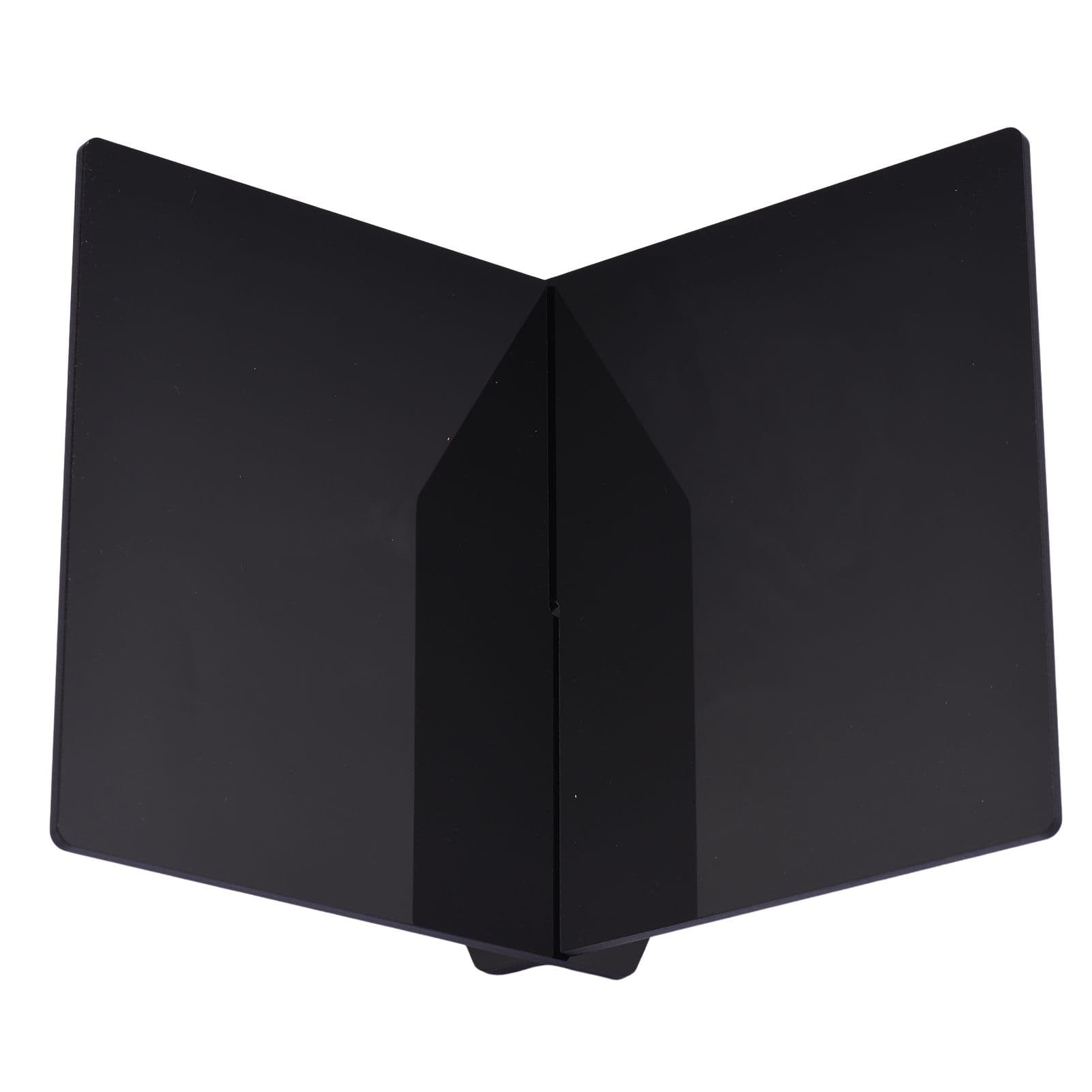 Acrylic Book Stand Displaying Shelf X Shaped Book Rack for Cookbook Recipe Menu Magazines Storybook black