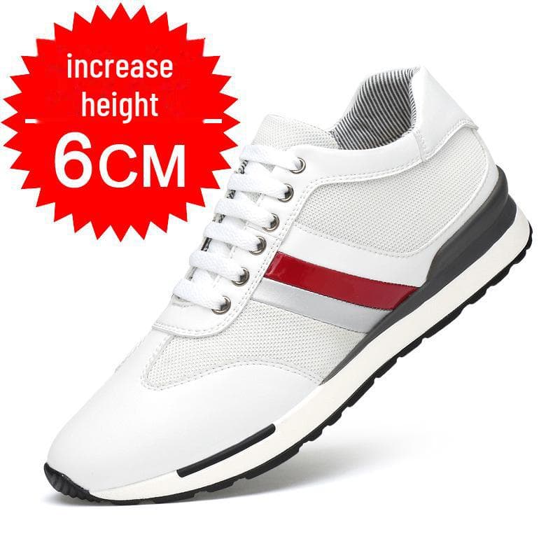 Summer Men's 8cm Height-Boosting Breathable Casual Mesh Sneakers 38