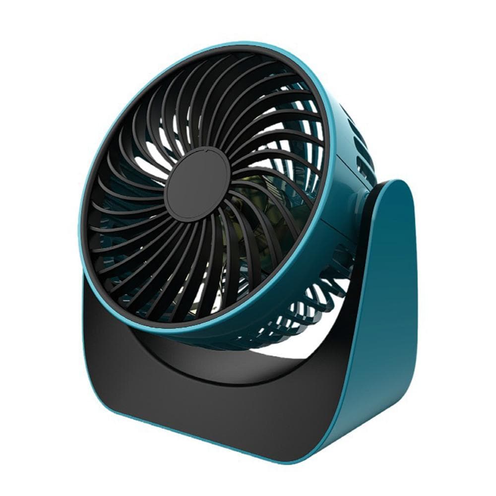 New student dormitory usb rechargeable mini fan desktop office portable portable silent fan cyan