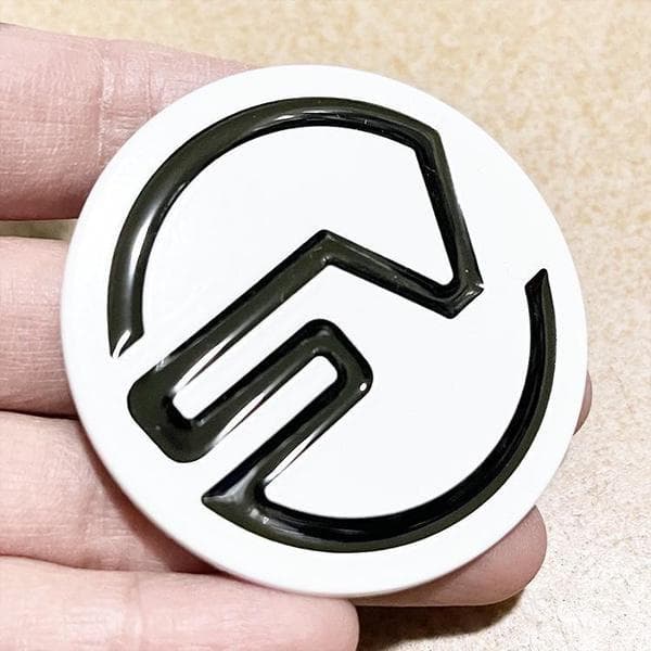 1Pcs 3D Metal Sticker SV Badge Emblem Decals Car Styling For Evoque Defender Discovery Auto Accessories white