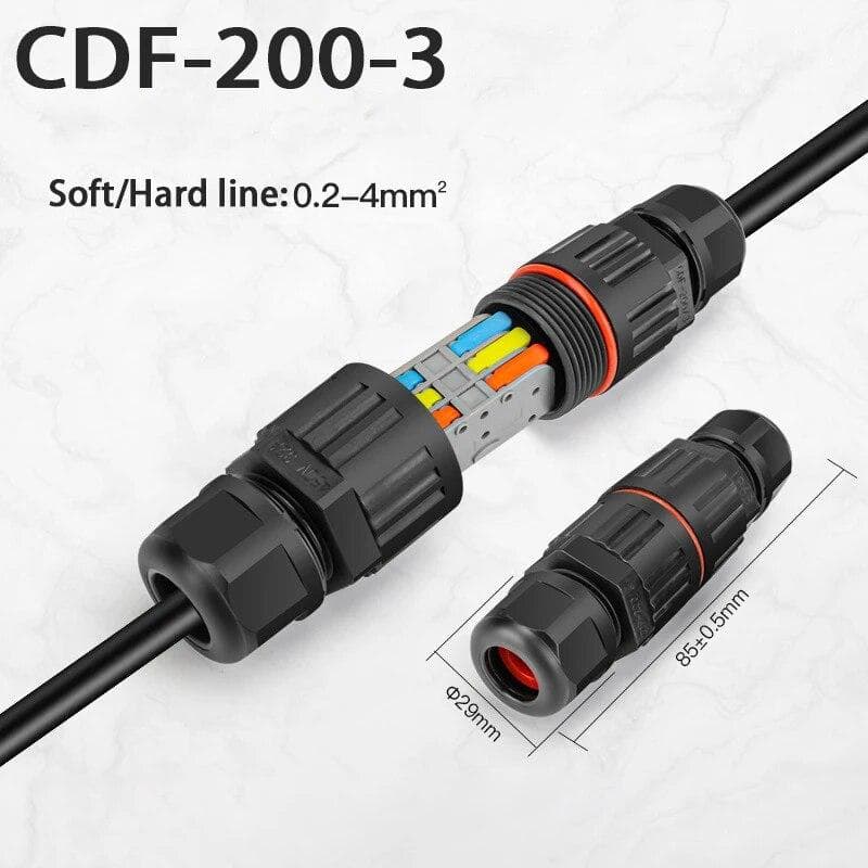 Waterproof Joint Wire Quick Connection Waterproof Connector 2/3 Pin Solder Less LED Lamp Wiring Outdoor Rainproof Terminal type 4