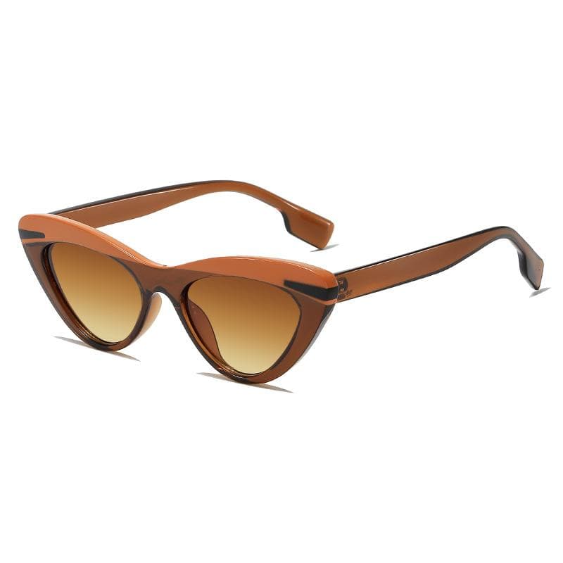 New Fashion Cat Eye Sunglasses Women Vintage UV400 Luxury Designer Shades Sun Glasses Eyewear Gafas Oculos as picture