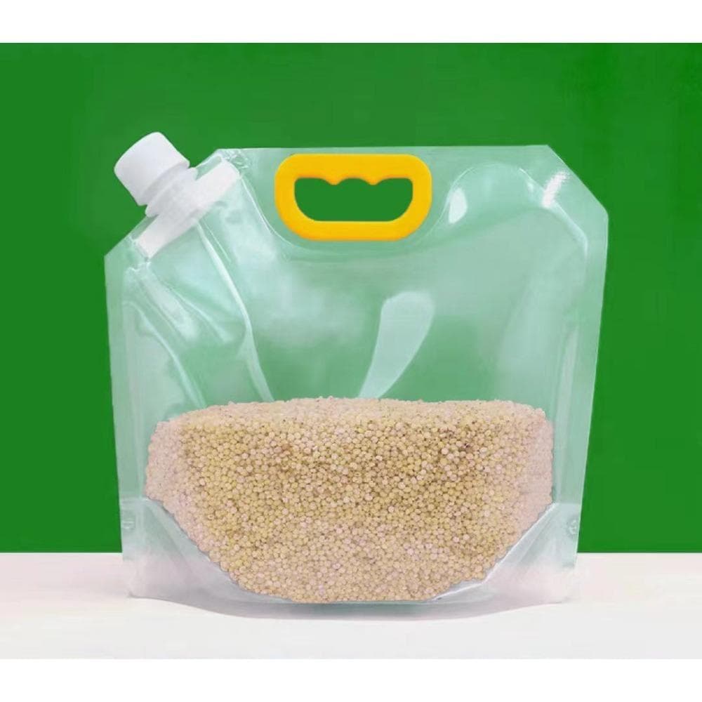 Food-Grade Self-Sealing Grain Storage Bag for Kitchen and Refrigerator 3PCS