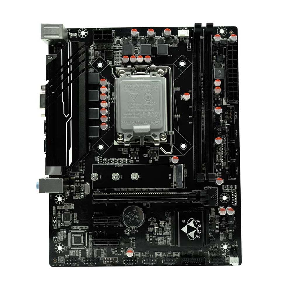 H610 Gaming Motherboard 3200MHz Frequency LGA1700(Intel 12th13th Gen) Compatible with Core black