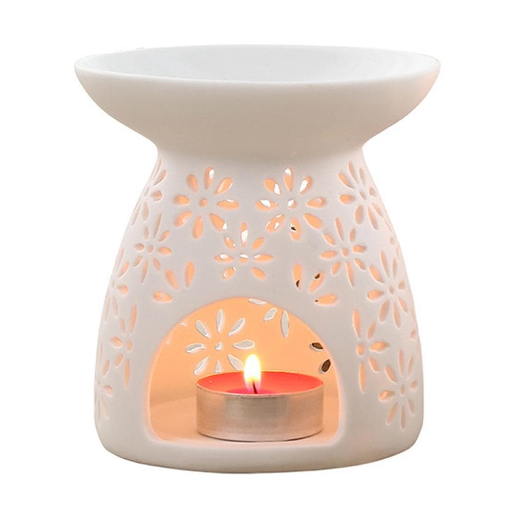 Wax Essential Oil Burner Ceramic Aroma Burner Aromatherapy Holder Candle Scented Diffuser Home