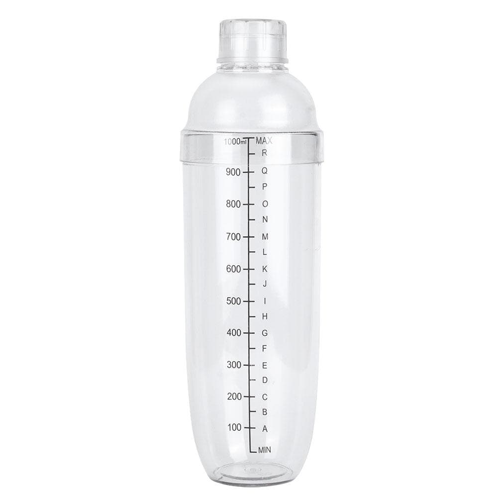 PC Cocktail Shaker with Scale Milk Teapot Juices Wine Plastic Cup for Home Bar Store1000ml