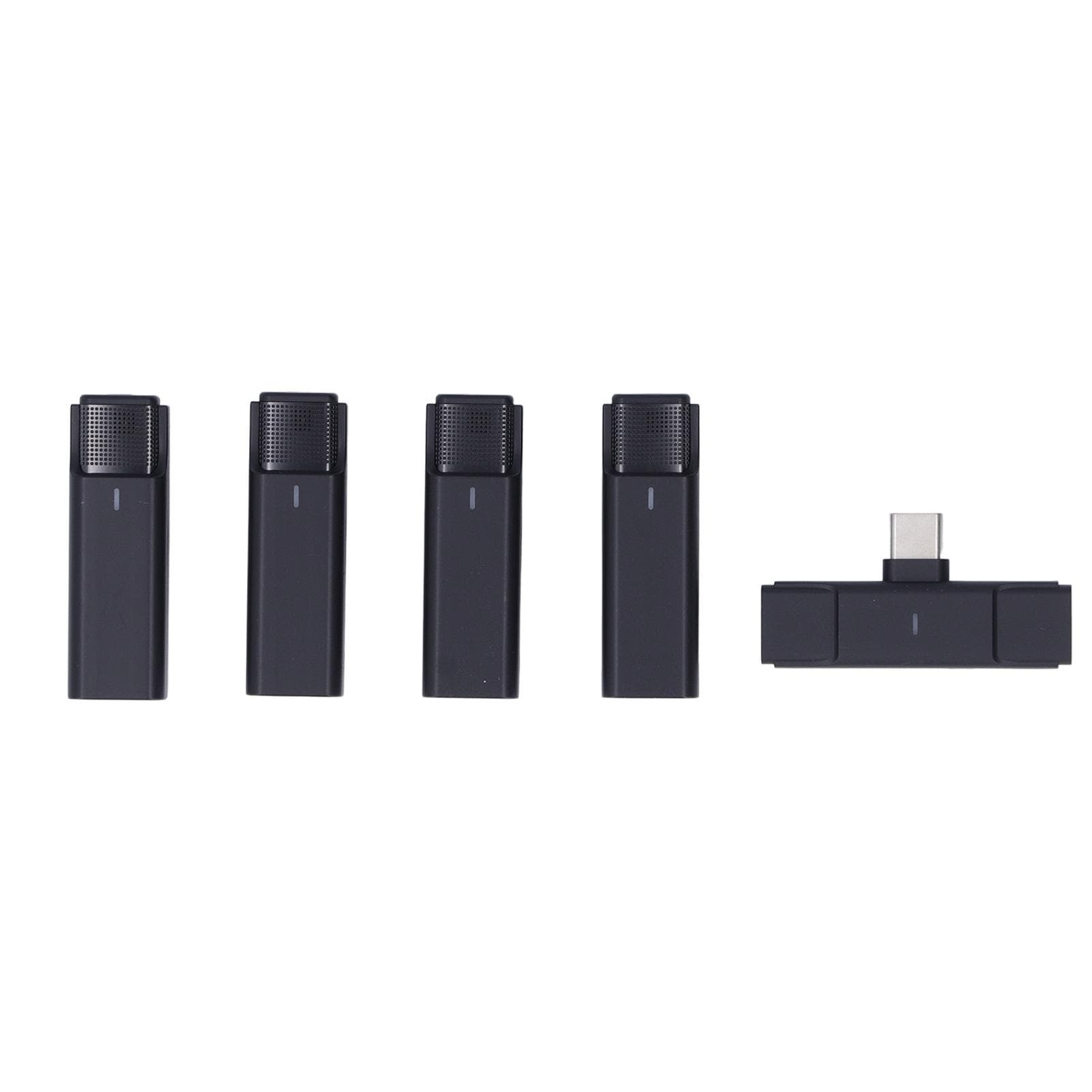 80KHz Wireless Lavalier Microphone with Charging Case Noise Reduction Lapel Mic for Video Recording