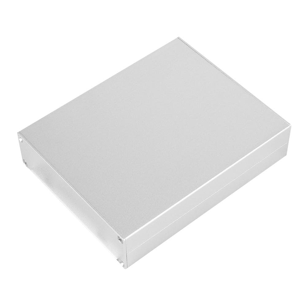 Aluminum Enclosure Split Circuit Board Heat Dissipation Shielded Electricity Box 33x114x140mmSatin