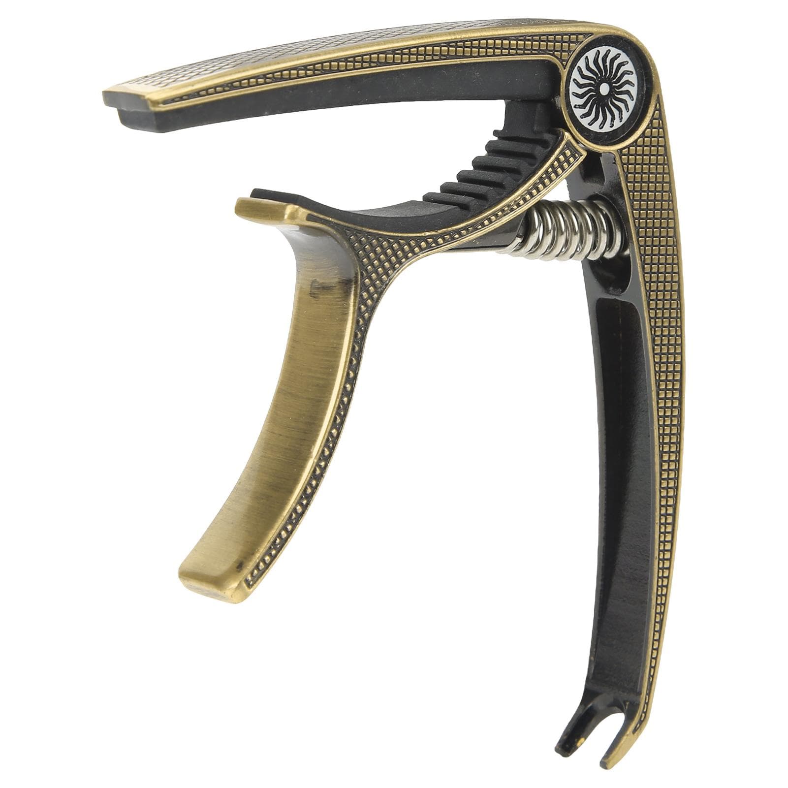 6 String Acoustic Capo High Strength Metal Universal Electric Guitar Capo for Performance Bronze bronze