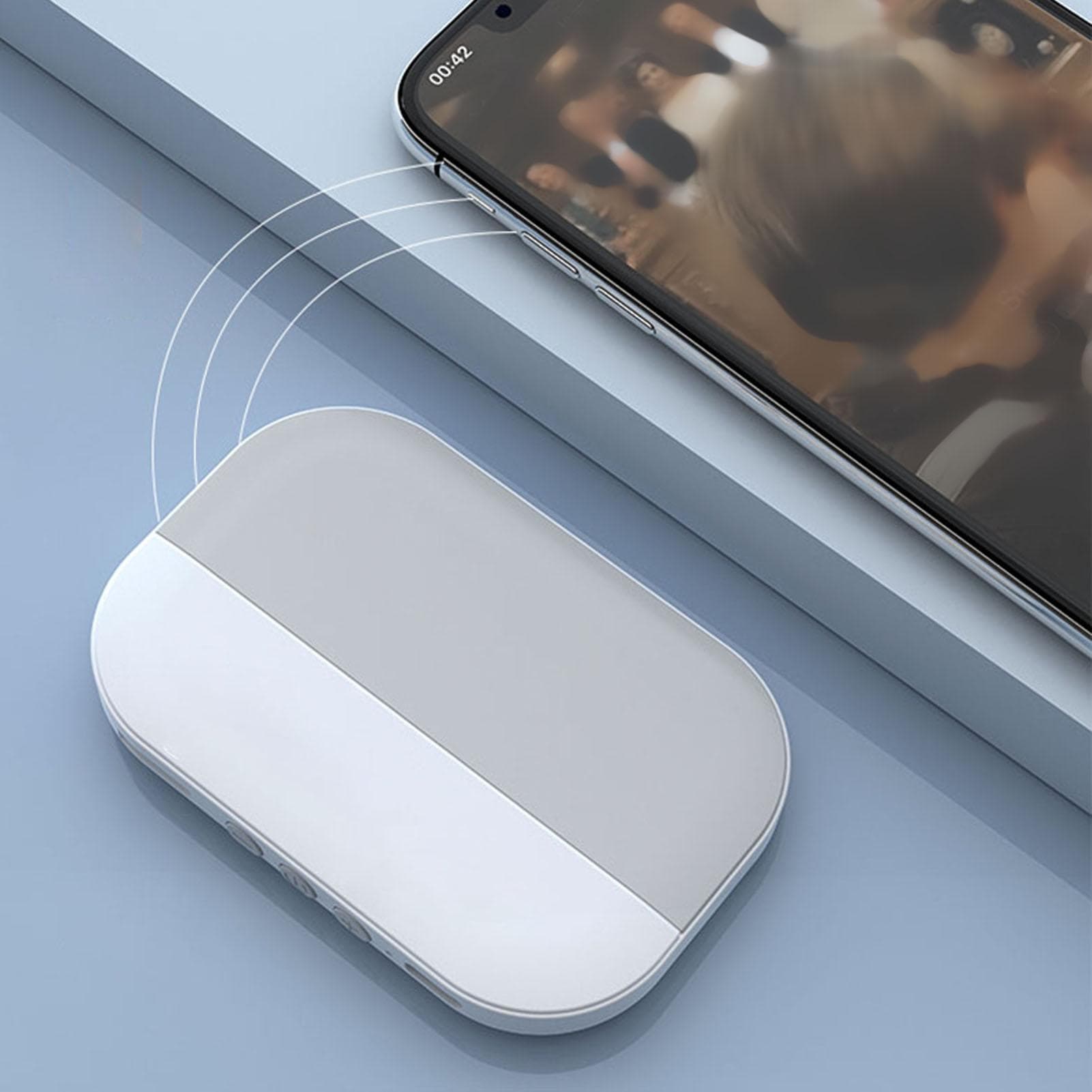 Sleeping Speaker Bluetooth Bone Conduction Mini Type C Charging Pillow Speaker for Bedroom Pink gray