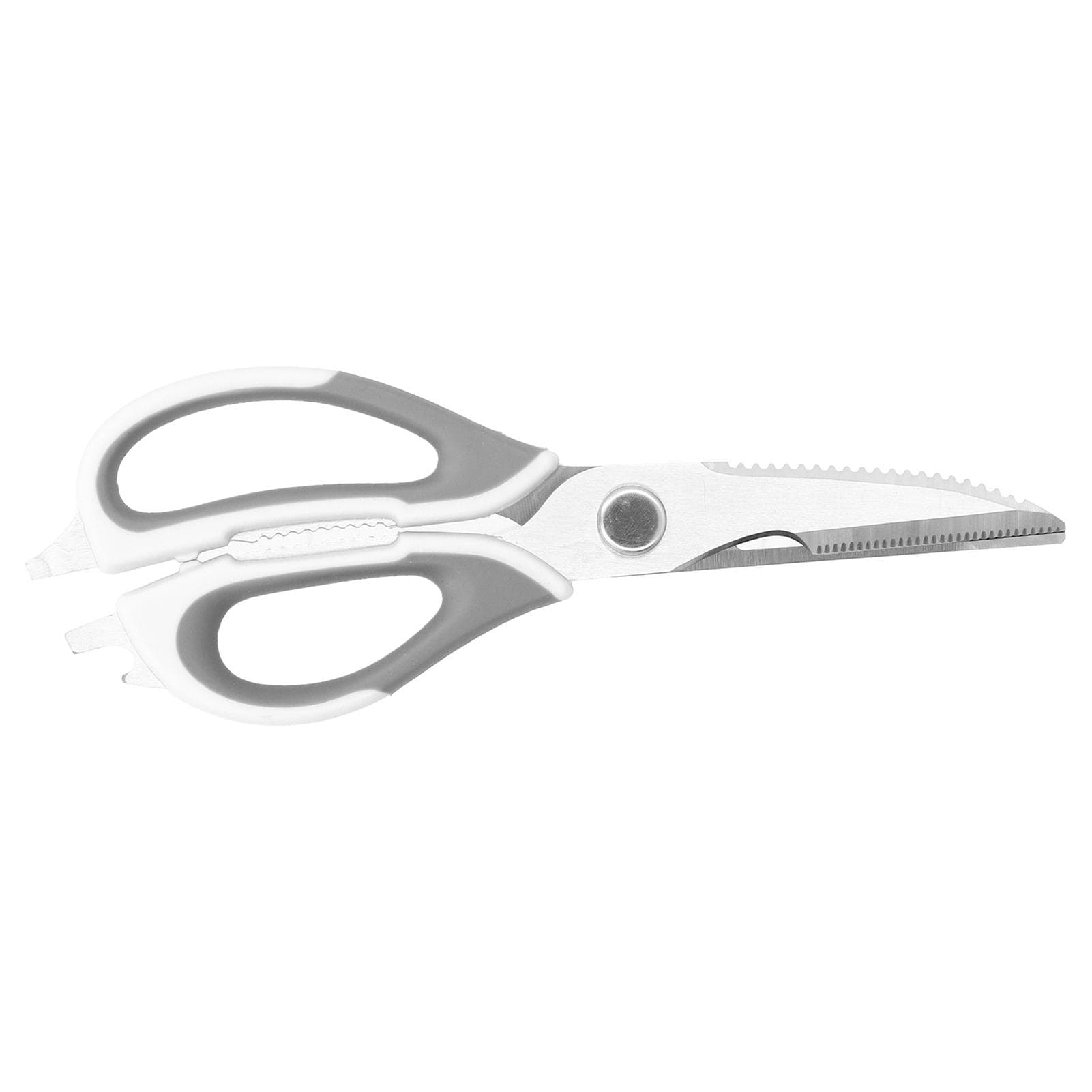 Detachable Kitchen Scissors Multifunctional Stainless Steel Seafood Food Scissors for HomeGrey gray