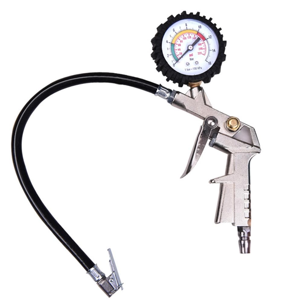 Tire Pressure Gauge Tire Inflator Pressure Gauge with Inflator Deflation Precise Pressure multicolour