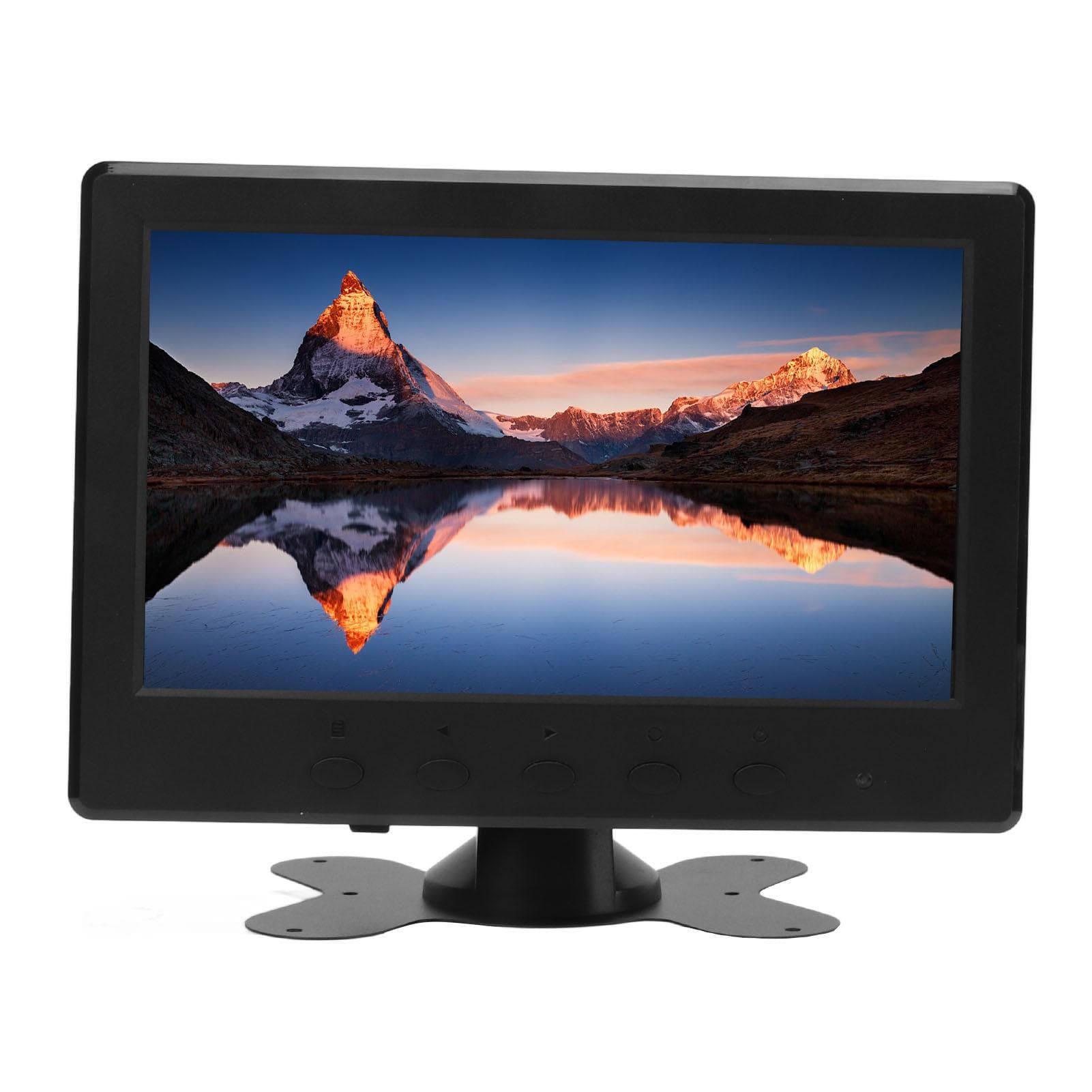 7 Inch TFT LED Monitor with VGA HD Multimedia AV BNC USB DC Input Portable HD Color Display with EU Plug