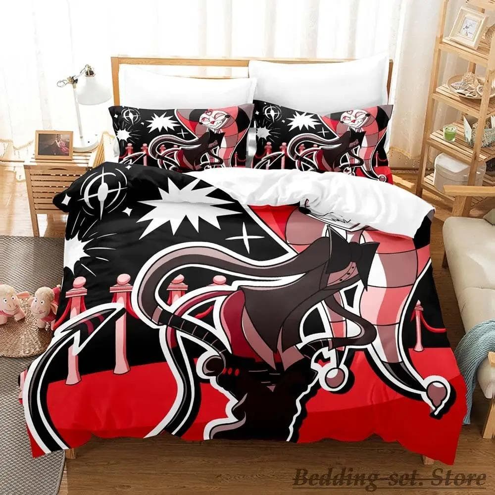 Fizzarolli Boss Bedding Set Single Twin Full Queen King Size Bed Set Adult Kid Bedroom Duvetcover Sets Anime Game Bed 70x133cm 2pcs