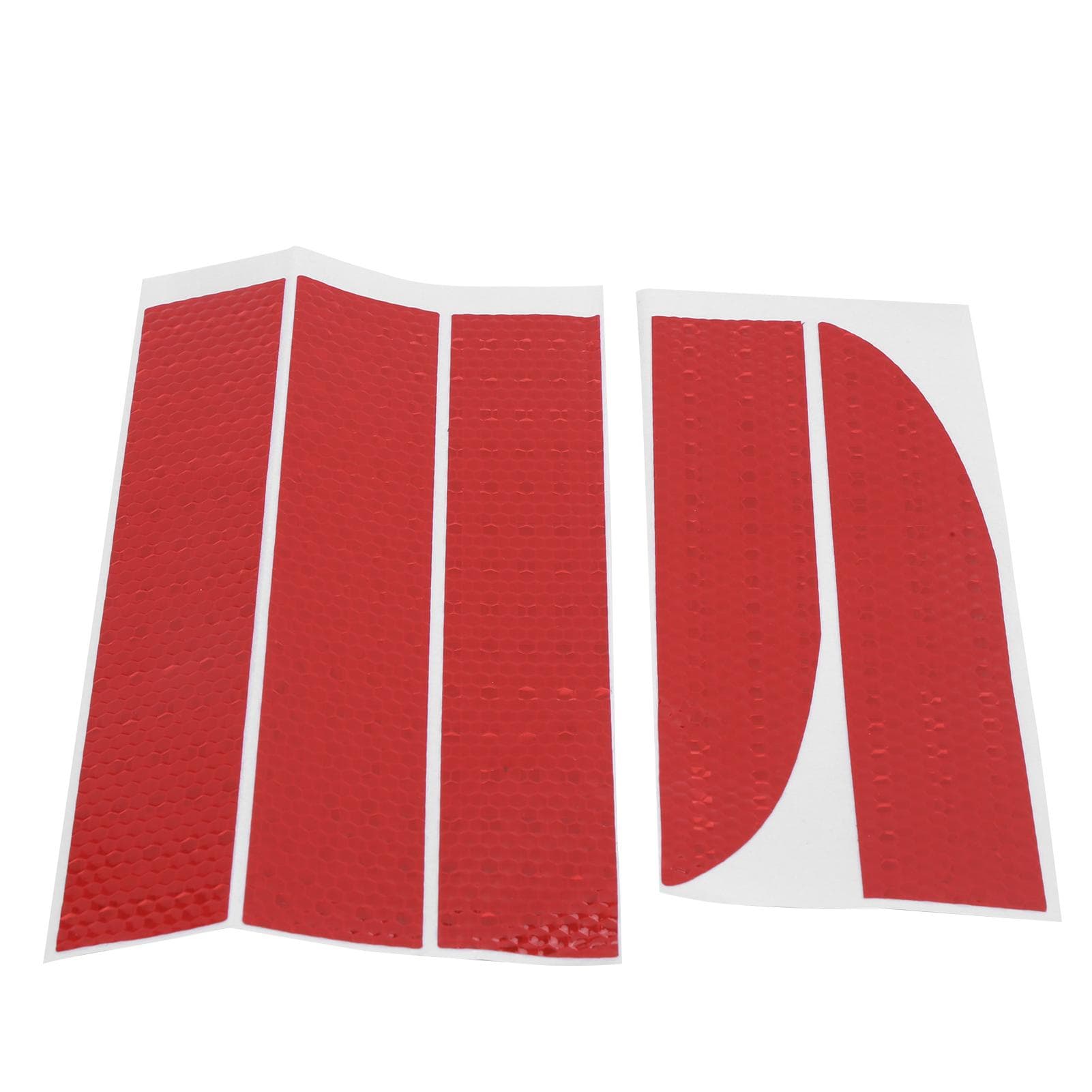 5PCS Strong Reflective Stripe Sticker High Intensity Night Visibility Universal WaterproofRed