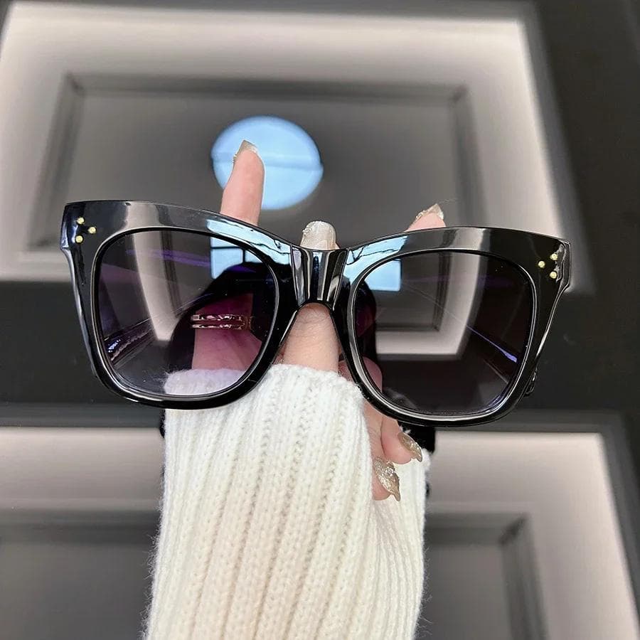 Retro Cat Eye Sunglasses Vintage Designer Brand Women Men Fashion Sun Glasses Mirror Travel Punk Oculos De Sol Unisex Other