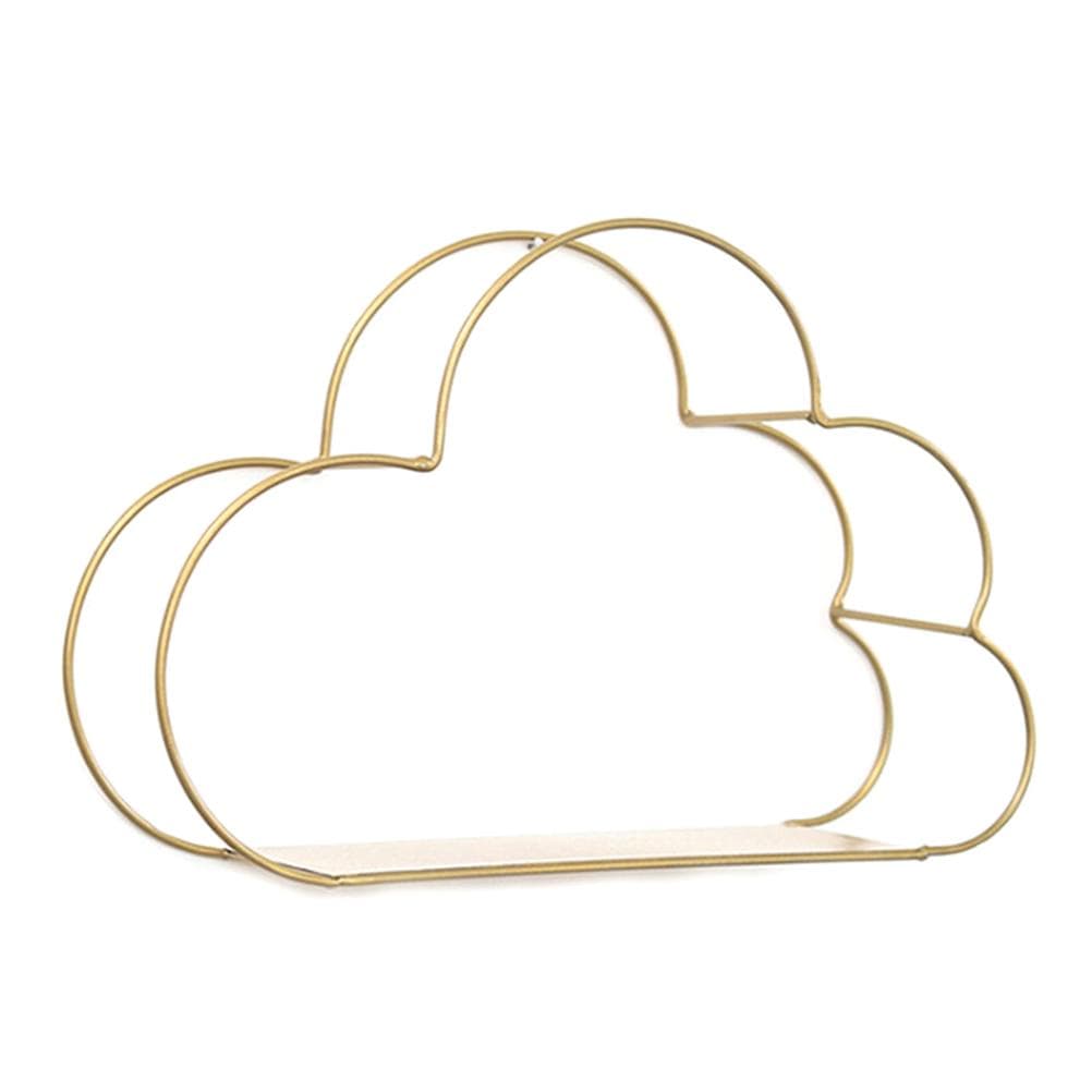 Nordic Iron Cloud Shape Decorative Shelf Potted Ornament Storage Holder Rack Shelves Wall Decoration copper