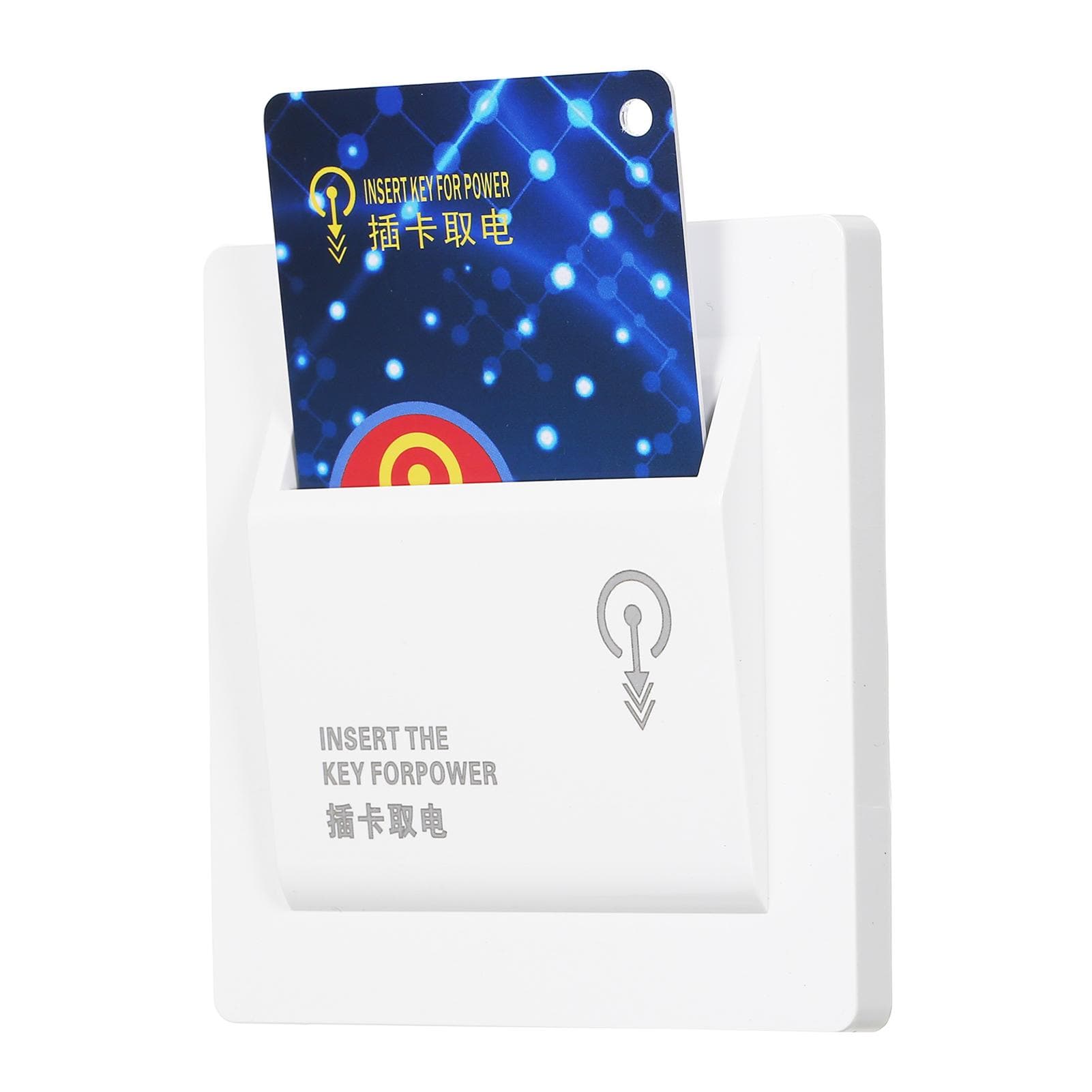 Hotel High-power 40A Power Off Energy Saving Saver Mechanical Power Take-off Guestroom Insert white