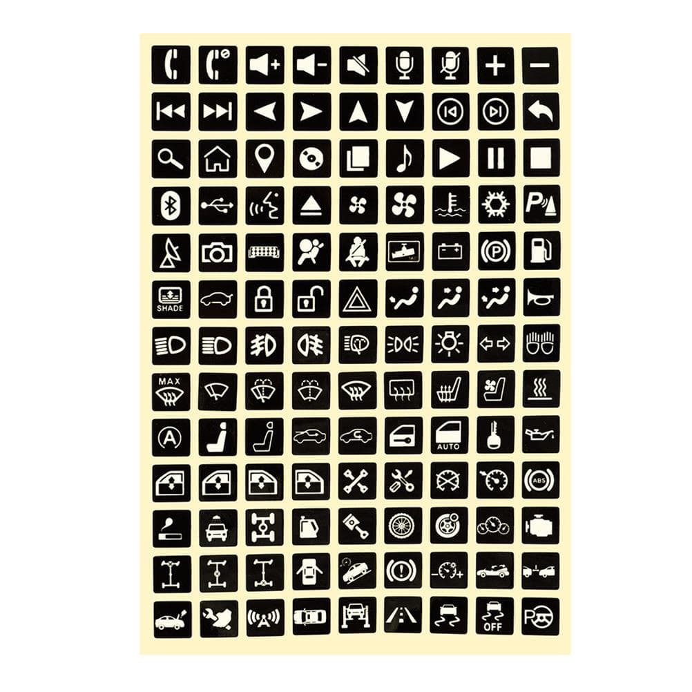 Multifunction Button Stickers Car Luminous Sticker Car Light Stickers Switch Relay Decoration