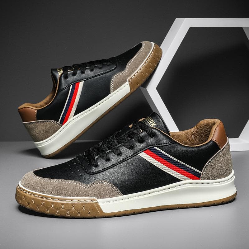 Men's Shoes Autumn New Small White Shoes Non-slip Wear-resistant All-match Sneakers Youth Trendy Shoes Men 44 black