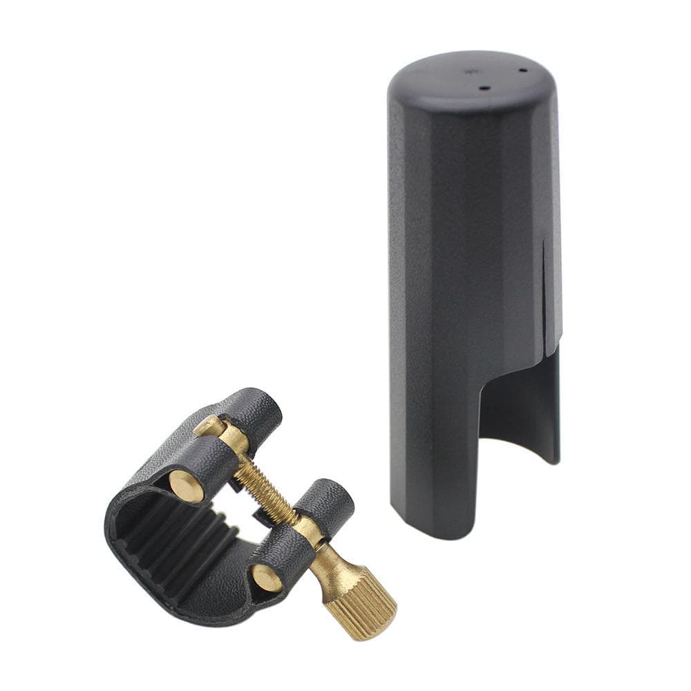 Leather Ligature Fastener with Plastic Cap for Clarinet Bakelite Mouthpiece Durable