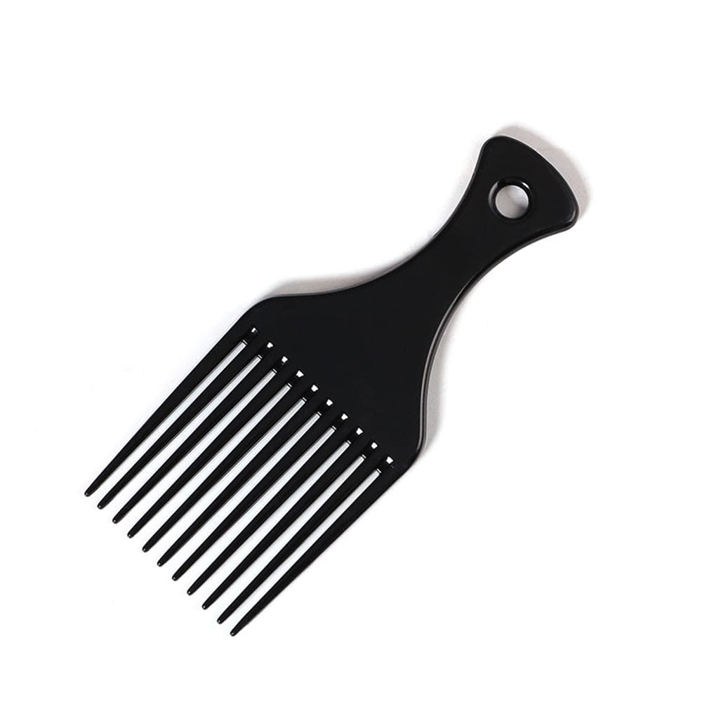 BlueZOO Hair Comb Insert Afro Hair Pick Comb Hair Fork Comb Oil Slick Styling Hair Brush black