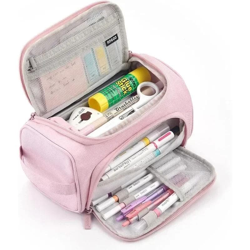 Super Big Cute Pencil Case Pencil Box Storage Bag Large Capacity for Boy Girl Gift Case School Stationery pink