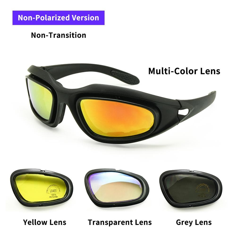Sports Goggles Daisy One C5 Sunglasses 4 Lens Kit Men's Tactical Glasses for Desert Storm War Game Sporting