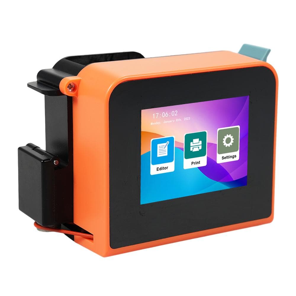 Bisofice Mini Handheld Printer Portable Inkjet Printer 600DPI High Definition Inkjet Code Printer orange