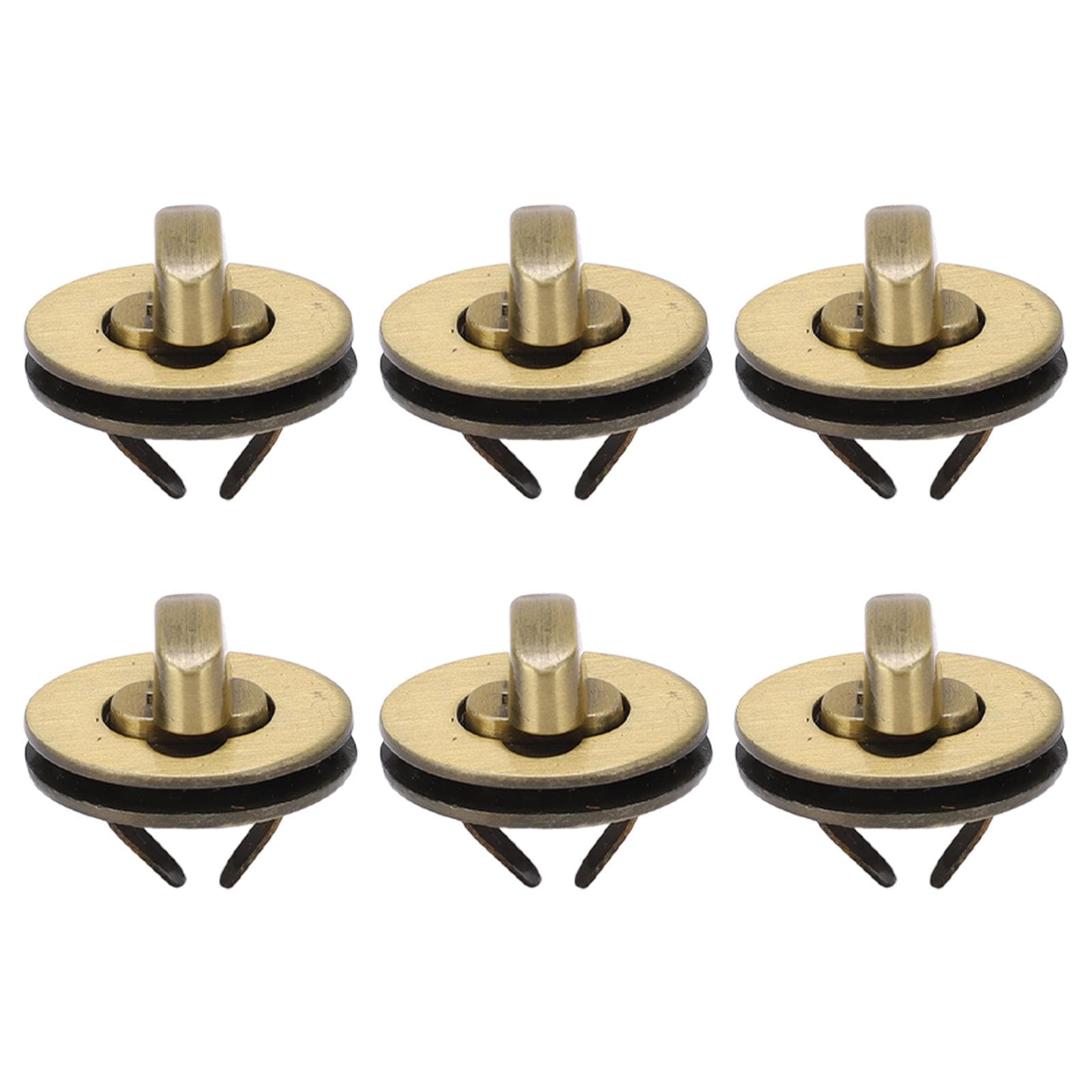 10Sets Turn Lock Clasp Classic Design Elliptical High Hardness Purse Lock for DIY Luggage Purse
