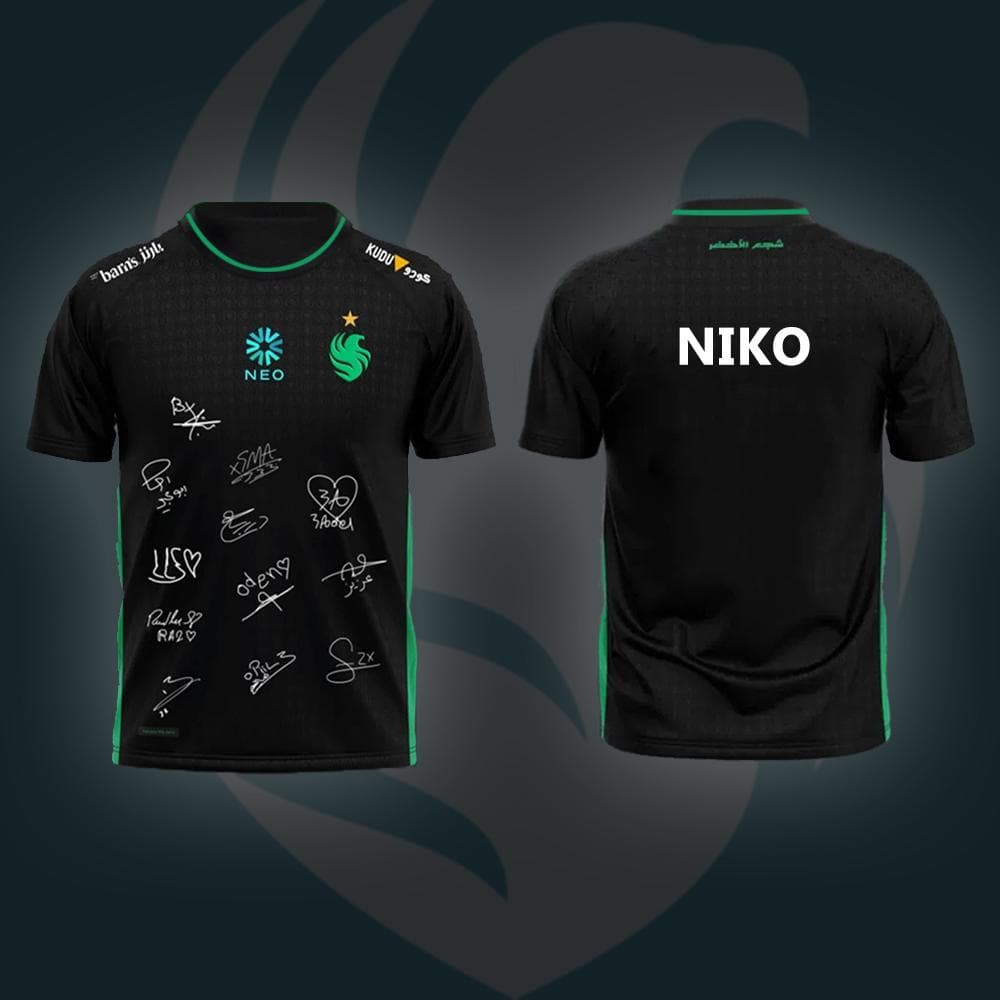 2025 New Counter-Strike2 Team Falcons Esports Uniform Jersey Breathable Sports Sports Fashion Fans Gift Tshirts Loose Tops 2XL