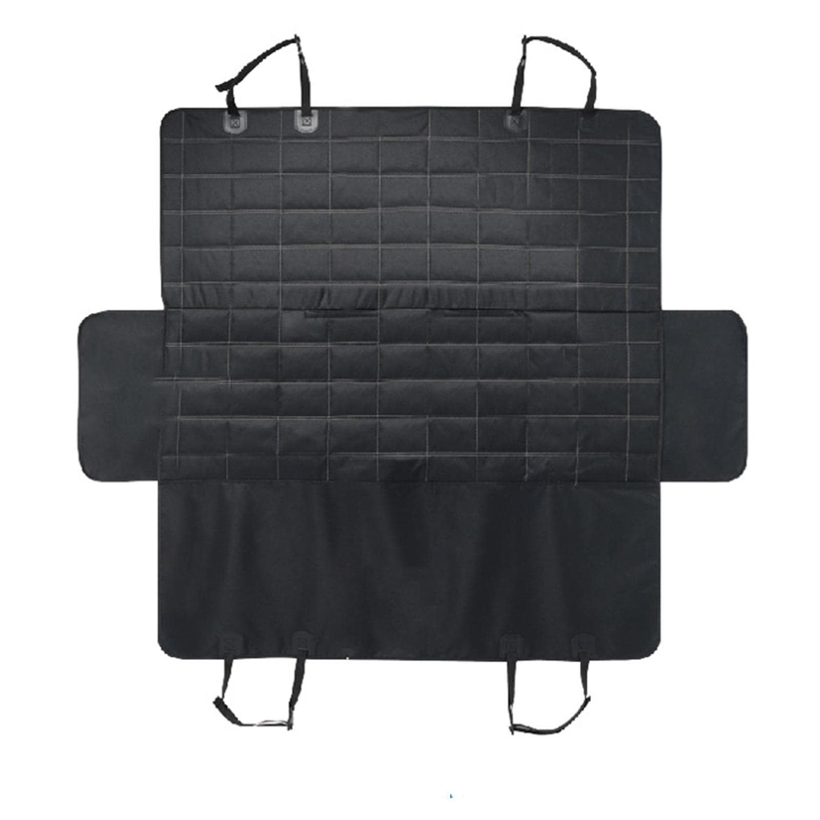 Dog Car Seat Cover for Back Seat Waterproof Pet Car Mat Removable Dog Mat Multifunctional Design black