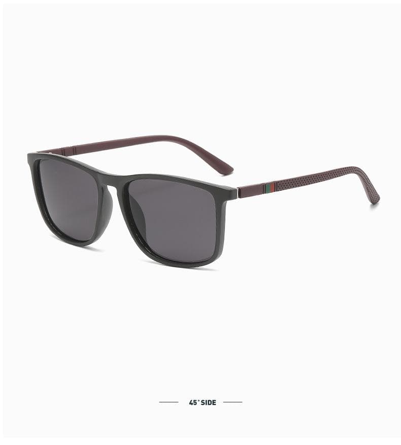 Sports Sunglasses for Men Lightweight Square Frame UV Protection Comfortable Wear Original Design Eyewear Accessory