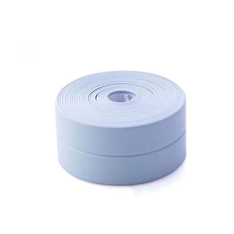 3.2M/6.4M PVC Bath Sink Sealing Strip Tape Caulk Strip Self Adhesive Waterproof Mould-Proof Wall Sticker Sink Edge Tape for Kitchen Accessories 2.2*3.2m blue