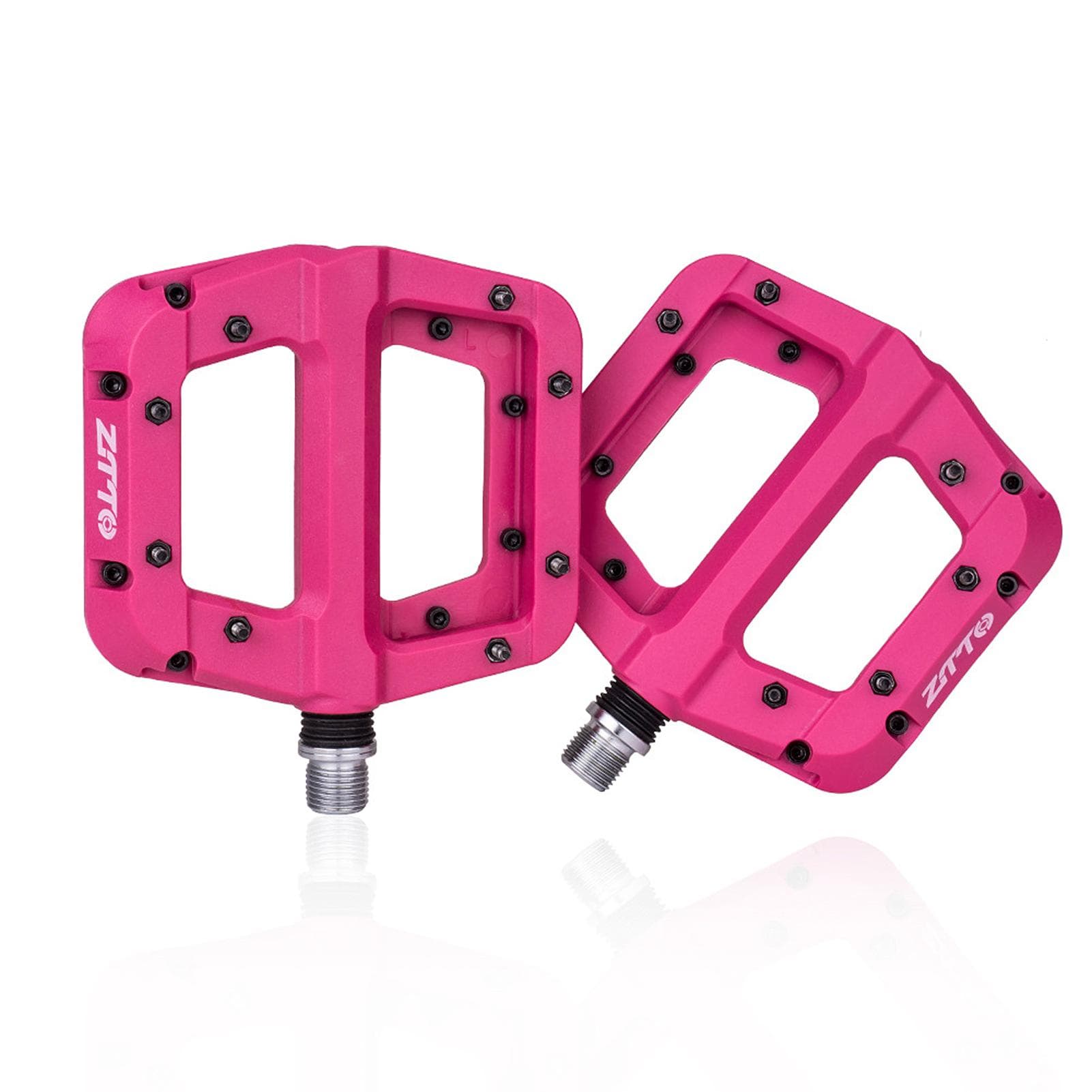 MTB Bike Pedals Non-Slip Mountain Bike Pedals Platform Bicycle Flat Pedals 9/16 Inch purple