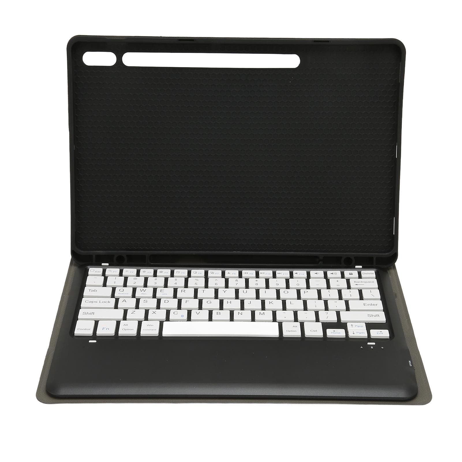 12.4in Keyboard Case 3 Adjustment Stand Detachable Black Keyboard Case with Wireless Keyboard for