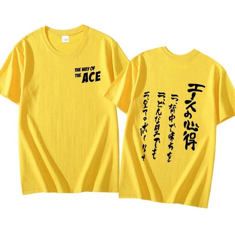 Haikyuu Bokuto Kotaro Way of The Ace T Shirt Women Unisex Casual Ace Owl Volleyball Graphic Anime T Shirts Letter Print Tshirt Tops Unisex XL