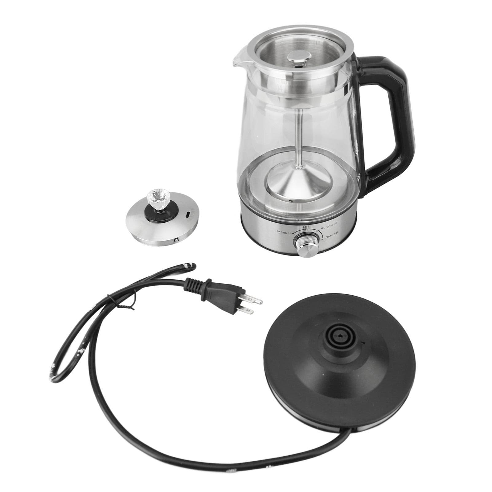 Electric Tea Kettle Automatic Glass Steam Spraying Insulated Electric Tea Maker 1.2L L