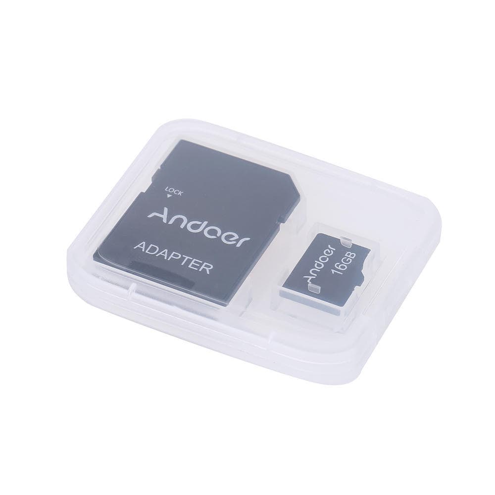 Andoer Class 10 Memory Card TF Card TF Card Adapter for Camera Car Camera Cell Phone Table PC Audio Player GPS 16GB