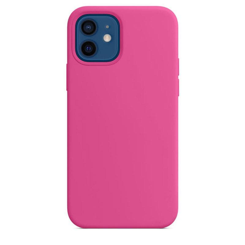 Luxury Silicone Case For iPhone 13 Mini 15 14 Pro MAX Cases For Apple iPhone 11 12 13 mini Full Cover With Box iPhone 11 rose red