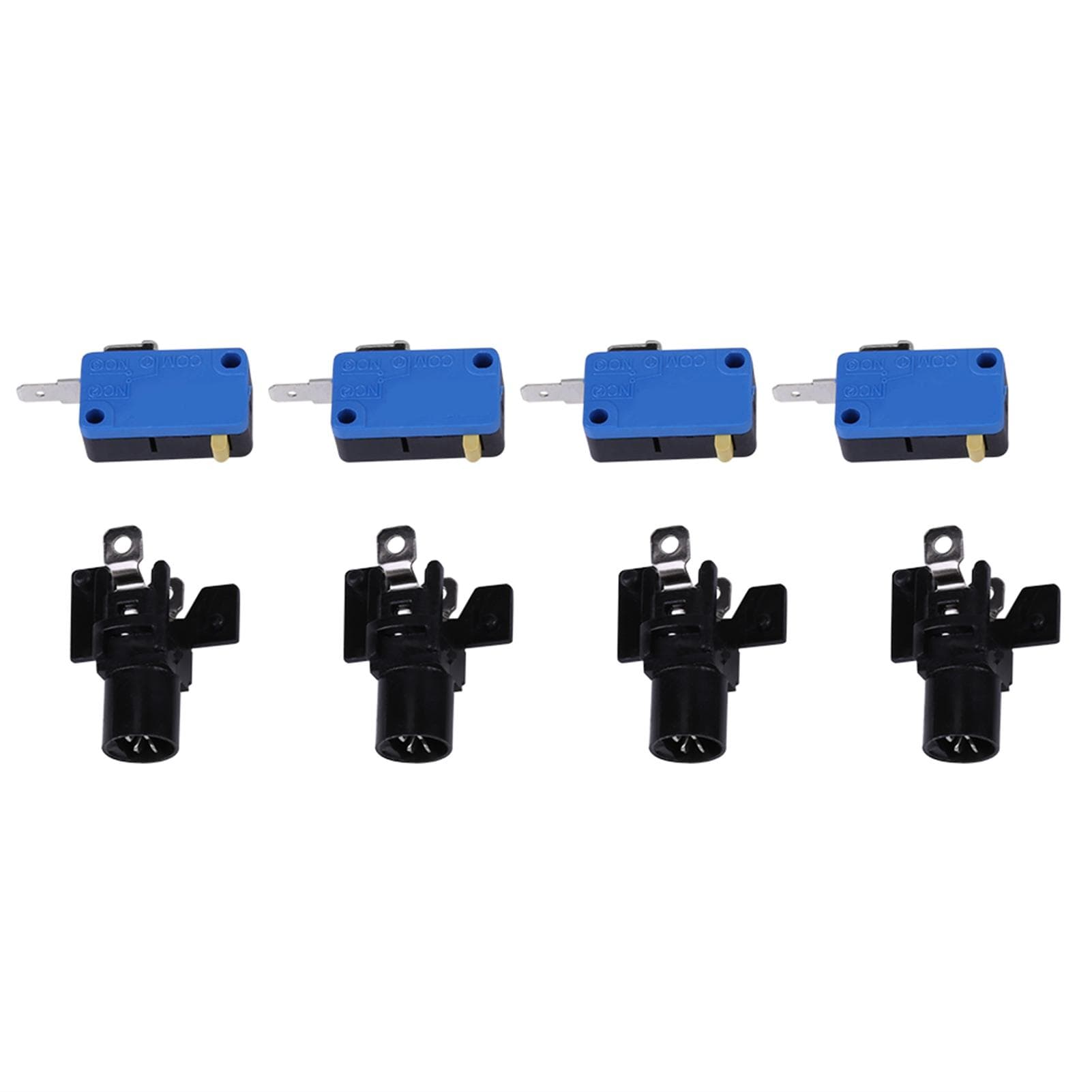 4 x LED Start Push Button Kit Part 1 Player   2 Player   LED Coin Buttons for Arcade