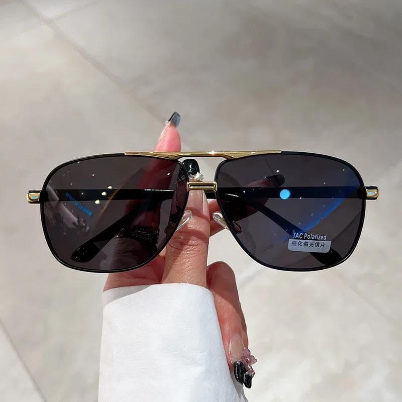 Oversized Vintage Sunglasses Men Women UV400 Photochromic Double Bridge Driving Sun Glasses Fashion Eyewear 1PC