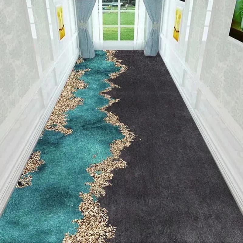 Simple Long Corridor Carpet Hotel Hallway Aisle Rug Home Office Stair Carpet Bedroom Kitchen Floor Mat Decorative Entrance 80x300cm