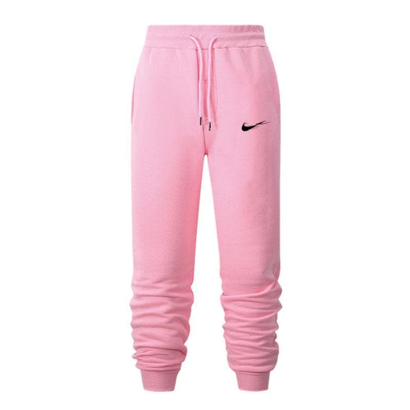 Men's Autumn and Winter Casual Pants Sports Pants Men's Pants Jogging Pants Hip Hop Street Pants M pink